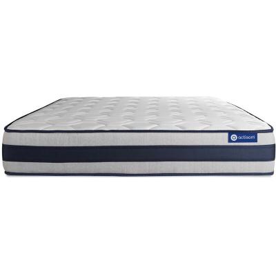 ACTISOM Matelas 140x190 cm Ressorts ensach&eacute;s et m&eacute;moire de forme