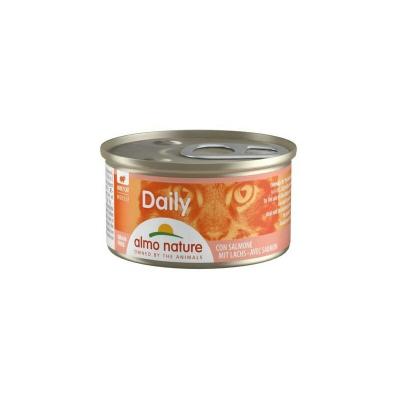 ALMO NATURE DAILY Almo Nature Lot de 24 mousses sans c&eacute;r&eacute;ales pour Chat avec Saumon 85 g