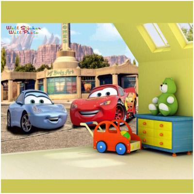  Papier peint Flash Mcqueen et Sally Cars Disney