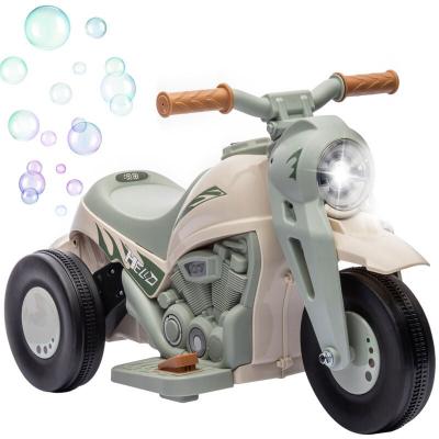 AIYAPLAY Moto &Eacute;lectrique Enfant Chopper 3km/h 3 Roues Nombreux Effets