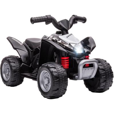 AIYAPLAY Quad &eacute;lectrique enfant 6V 30W HONDA TRX 250X V max. 2,8 Km/h phare LED klaxon noir