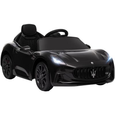 AIYAPLAY Voiture &Eacute;lectrique Enfant Maserati Gran Turismo Folgore T&eacute;l&eacute;commande Nombreux Effets Noir