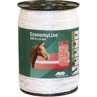 AKO Cordelette pour cl&ocirc;ture &eacute;quitation - diam&egrave;tre 6 mm X 200 m