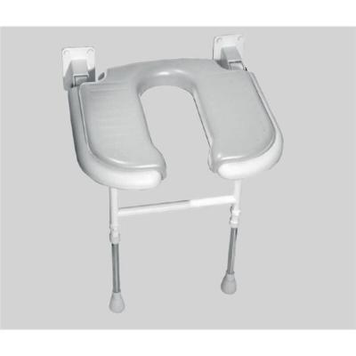 AKW Si&egrave;ge de douche rembourr&eacute; en U - Coloris: gris 