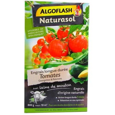 NATURASOL Algoflash - engrais tomates, courgettes, poivrons longue dur&eacute;e 800G