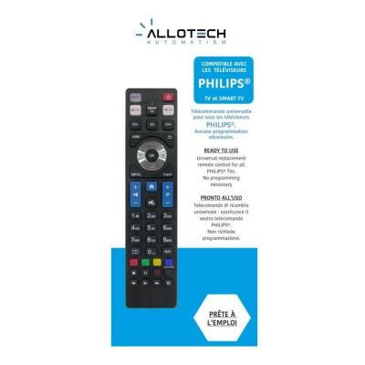  Allotech T&eacute;l&eacute;commande de Rechange Universelle - Compatible avec TV Philips