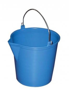 ALUMINIUM ET PLASTIQUE Aluminium et plastiq seau m&eacute;nage &agrave; bec verseur 13l gradu&eacute; ble.