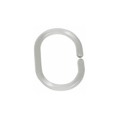 WENKO Anneau rideau de douche transparent, 12-er Set