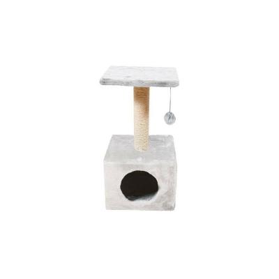 NAYECO Rascador Savanna Town Blanco para Gatos 30x30x60 cm 