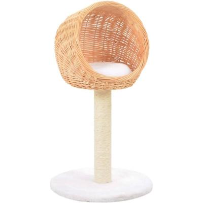 VIDAXL  - Arbre &agrave; chat avec griffoir en sisal Naturel Bois de saule