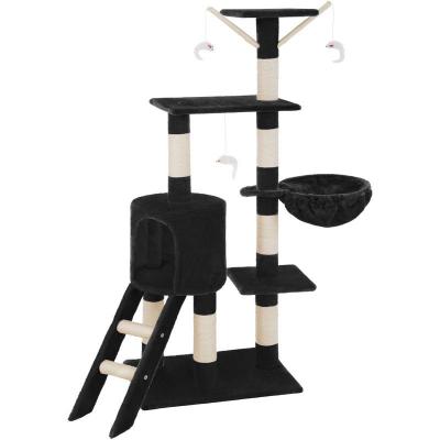 TECTAKE  Arbre &agrave; chat DOMINIQUE 142 cm - noir