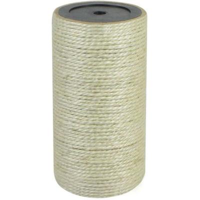 HELLOSHOP26 Arbre &agrave; chat griffoir grattoir niche jouet animaux peluch&eacute; 8 x 15 cm 8 mm beige 3702060 