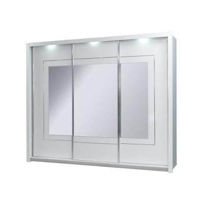 Armoire 3 portes coulissantes PANAREA. Miroirs LED