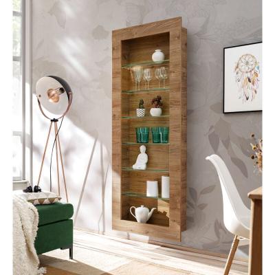 Armoire Suspendue Como, Ch&ecirc;ne - Miel Truff&eacute;, Sans LED, Pour Salon, Chambre &agrave; Coucher
