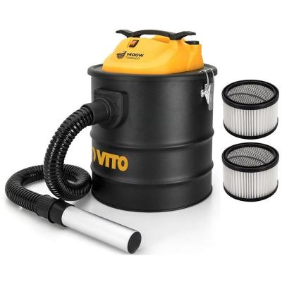 VITO PRO POWER Aspirateur de cendres VITO 1400W TORNADO 18L + 2 Filtres HEPA Po&ecirc;les chemin&eacute;es Jusqu'&agrave; 50&deg;C Souffleur Auto Nettoyage du filtre