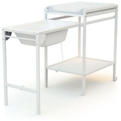 GENERIQUE At4 table a langer a roulettes avec baignoire -blanc AUC3294453317212