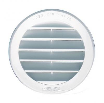 AUTOGYRE Grille Ronde &agrave; Encastrer Avec Mousti. D.130mm 70cm&sup2; Blc Sach 