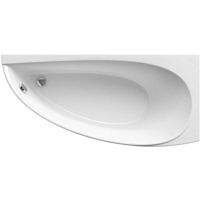 Avocado Baignoire d'angle gain de place, orientation droite 160 x 75 cm en acrylique, Blanc (CH01000000)