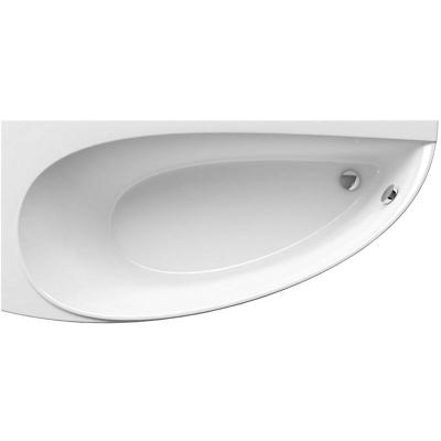 Avocado Baignoire d'angle gain de place, orientation gauche 160 x 75 cm en acrylique, Blanc (CQ01000000)