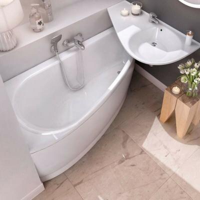 Avocado Tablier en acrylique blanc pour baignoire, orientation gauche, 160cm (CZQ1000A00) 