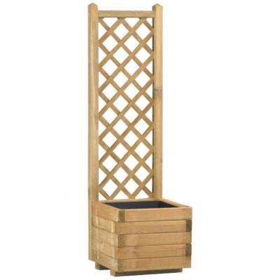 CERLAND Bac &agrave; fleurs treillis droit - 30 L - L132 x l40 x h7