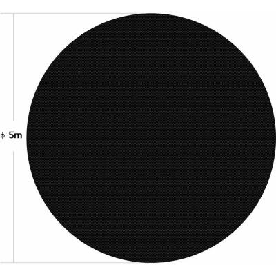 HELLOSHOP26 B&acirc;che &agrave; bulles ronde 5 m couverture de piscine solaire chauffage de bassin noir 16_0000312