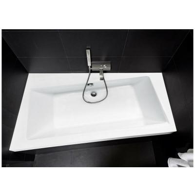 Baignoire angle gauche ZIANIGI avec tablier - Dimensions: 150cm