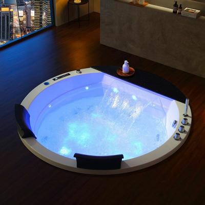 Distribain Baignoire baln&eacute;o ronde encastrable Noumea whirlpool 24 jets