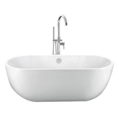 Stano. - Baignoire &icirc;lot design ovale boston blanche 142 cm - Blanc