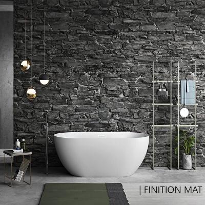 Stano. - Baignoire &icirc;lot design ovale lisbon blanche 170 cm Mat - Mat