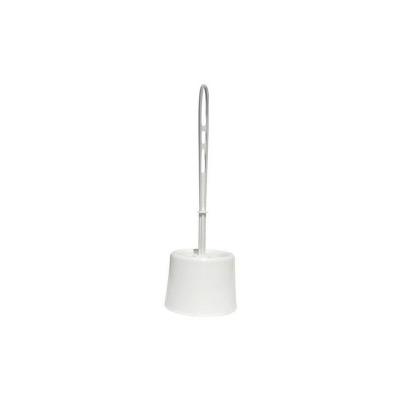 TAMPEL Ensemble brosse et porte-brosse WC en polypro - blanc
