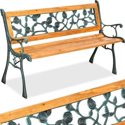 TECTAKE  banc de jardin marina 2 places 124 x 52 x 74 cm 401424