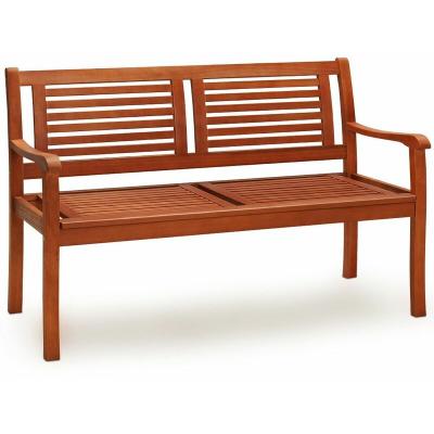 DEUBA Casaria Banc de jardin en bois d'eucalyptus 120x60x90cm certifi&eacute; FSC&reg;.