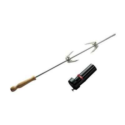 BARBECOOK Tournebroche r&ocirc;tissoire + moteur  60 cm - Argent