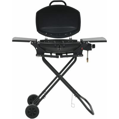 VIDAXL Barbecue au gaz portatif avec zone de cuisson Noir