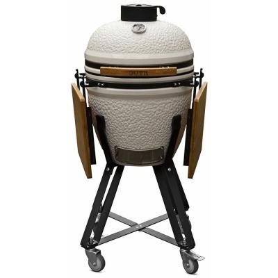 OUTR  - Barbecue C&eacute;ramique Kamado Medium 50 cm Blanc - Blanc