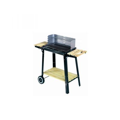 CONCEPT USINE Buffalo: Barbecue mobile et pratique ! Bois ou charbon - Noir