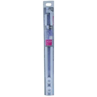 MSV Barre de douche d'angle 80x80cm, blanche