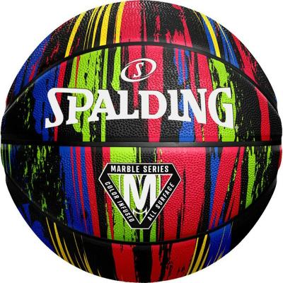 SPALDING Mcdavid Basketball-84398Z Basketball Adulte Unisexe, Black Rainbow, 7