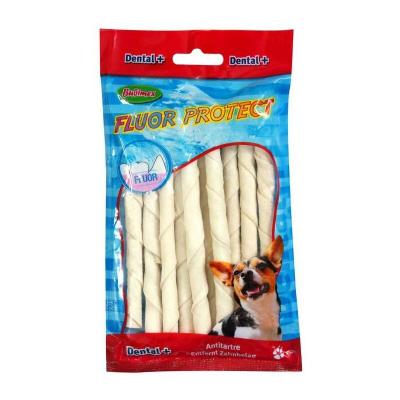 BUBIMEX  Sticks en peau de buffle torsad&eacute;s au fluor - x 10 sticks
