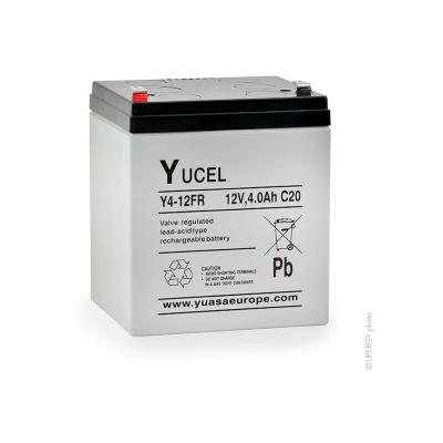 YUCEL Batterie plomb AGM Y4-12FR 12V 4Ah F4.8 - 