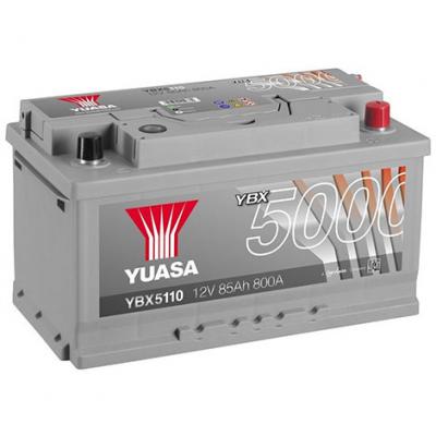 YUASA  - Batterie de d&eacute;marrage &agrave; haute performance, argent&eacute;e - YBX5110
