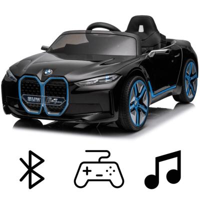 VROOOMY Voiture &Eacute;lectrique pour Enfants BMW i4 - Noir - 12 Volts avec T&eacute;l&eacute;commande 