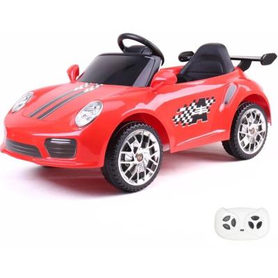 VROOOMY Voiture &eacute;lectrique enfant Kijana Porsche Style - Batterie 12V - Rouge 