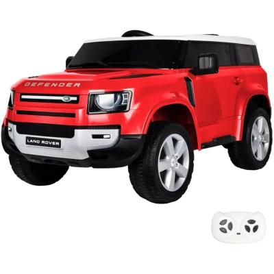 VROOOMY Land Rover Defender - Voiture Electrique Pour Enfants - 12v - 1 &Agrave; 6 Ans - Rouge