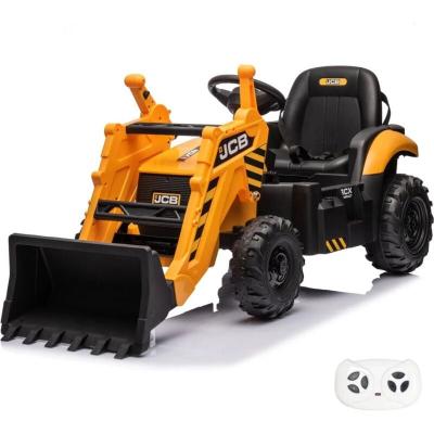 VROOOMY Tractopelle &Eacute;lectrique Enfants Jcb 12v - Jaune