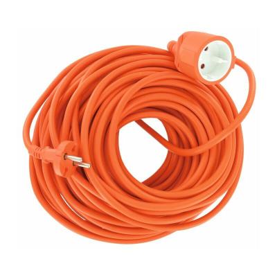 DHOME Rallonge &eacute;lectrique orange - C&acirc;ble 2 x1,5 mm - 25 m - 