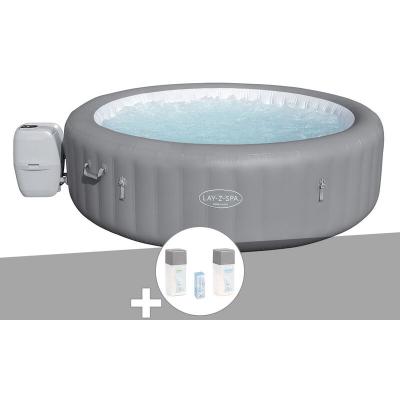 BESTWAY Kit spa gonflable Lay-Z-Spa Grenada rond Airjet 6/8 places + Kit traitement brome
