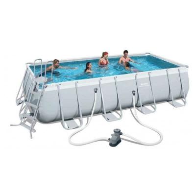 BESTWAY  56465-3 Power Steel - Piscine hors sol, 549 x 274 x 122 cm