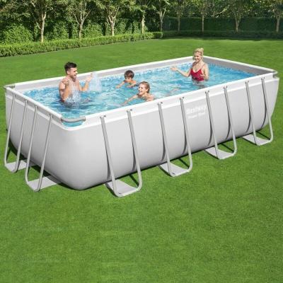 BESTWAY Piscine tubulaire  4.88 x 2.44 x 1.22 m filtre &agrave; cartouche